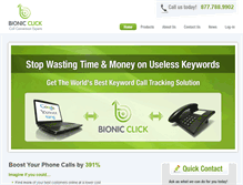 Tablet Screenshot of bionicclick.com